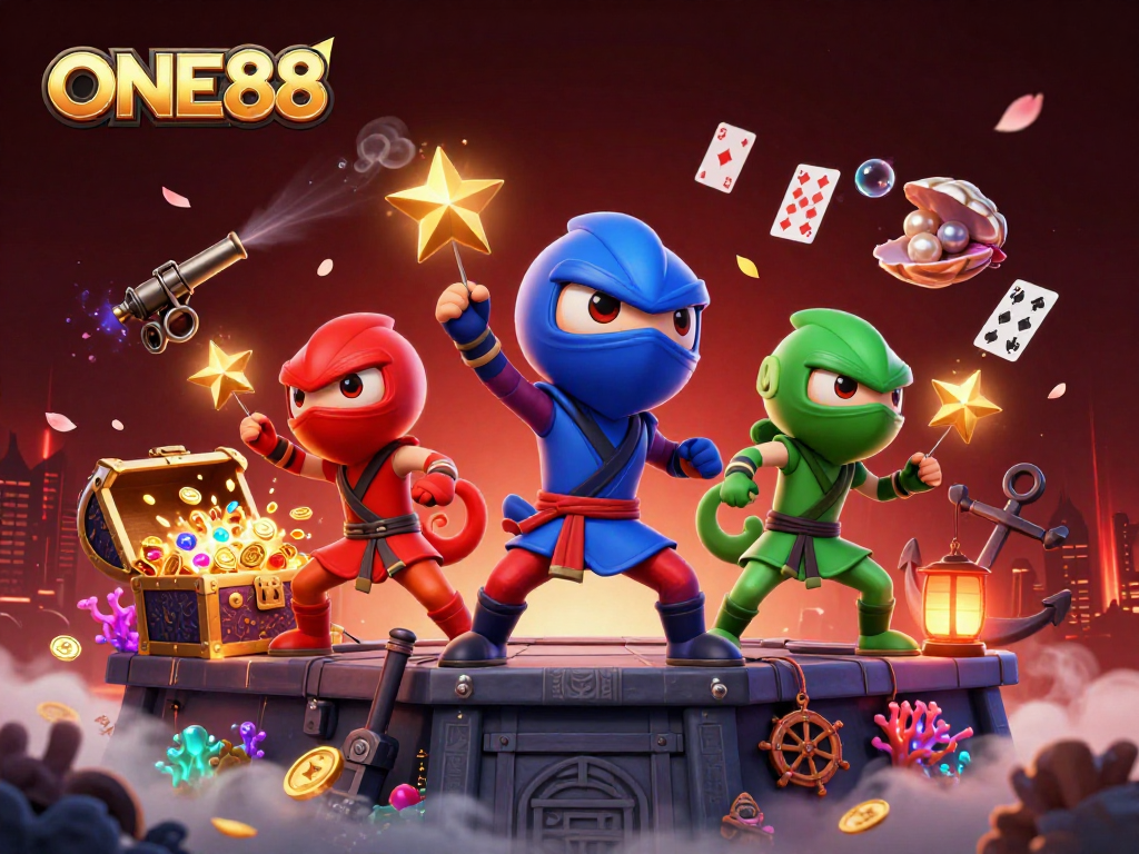 ONE88 offers thrilling adventures with a dynamic chameleon team and treasure-filled games.