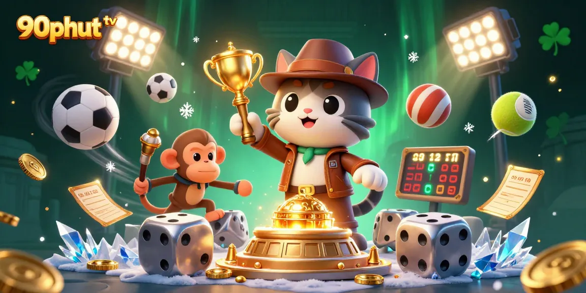 Experience thrilling gameplay at 90phut tv with exciting sports betting action featured in a vibrant scene.